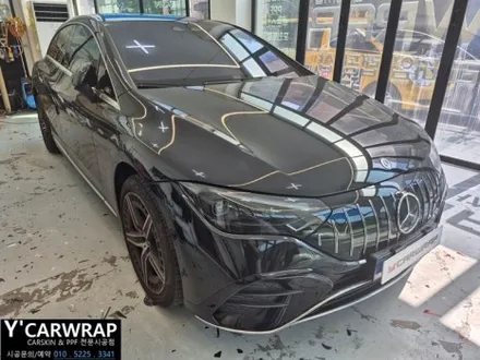 동탄 벤츠 EQE53 AMG 전체랩핑 :) 고광택 그레이 크레용 컬러 / 화성 동탄치동천로