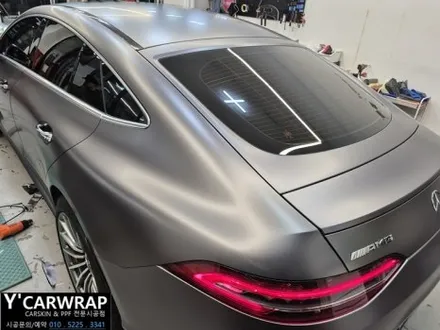 벤츠 GT43 AMG 자동차 전체랩핑 으로 순정무광 처럼 :) 사틴 다크 그레이 / 화성 동탄치동천로