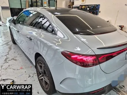 동탄 벤츠 EQE53 AMG 전체랩핑 :) 고광택 그레이 크레용 컬러 / 화성 동탄치동천로