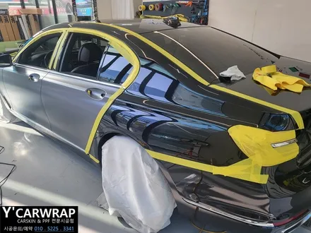 자동차 튜닝 끝판왕! :) BMW 7시리즈 사틴 다크 그레이 전체 랩핑 / 화성 동탄치동천로