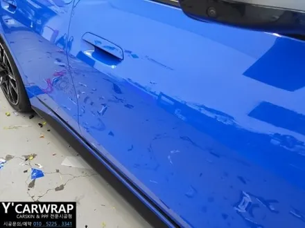BMW I4 사파이어 블루 고광택 전체랩핑 :) 순정인줄 알았죠? / 화성 동탄치동천로