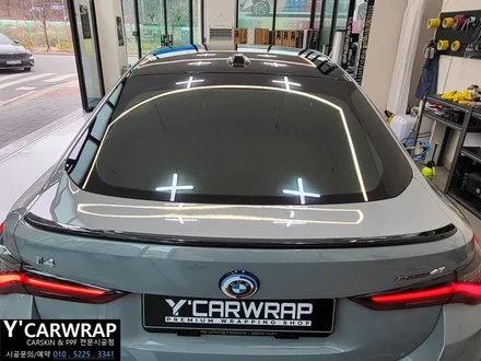 자동차 루프스킨 시공은 블랙 PPF 필름 시공이 답이죠? :) BMW I4 / 화성 동탄치동천로