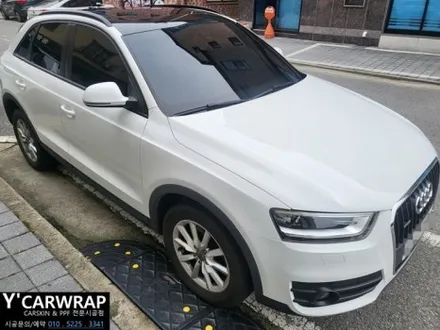 오래 된 중고차를 새차처럼 :) 아우디 Q3 유광 화이트 전체랩핑 / 화성 동탄치동천로