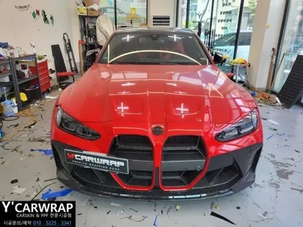 BMW M3 자동차 전체랩핑 :) 타이니봇 사틴블랙 + 트론 데칼 포인트 시공! / 화성 동탄치동천로