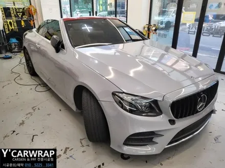 벤츠 E450D 쿠페 카브리올레 전체 랩핑 :) 3M 쿨그레이 / 화성 동탄치동천로