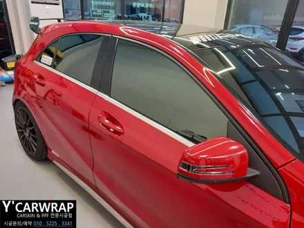 벤츠 A45 AMG 크롬죽이기, 드라이빙레시피 레이서 자동차 랩핑! / 화성 동탄치동천로