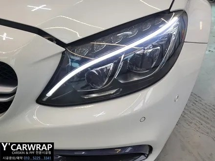 벤츠 C63 AMG :) 헤드라이트 톤다운 동탄 스모그 PPF 필름 시공 / 화성 동탄치동천로