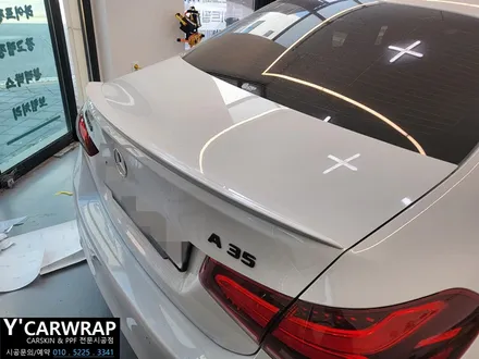 벤츠 A35 AMG  블랙 PPF 필름 루프스킨 :) 스포일러 고광택 포인트랩핑 / 화성 동탄치동천로