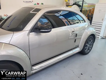 동탄 폭스바겐 더비틀 전체 랩핑 튜닝 :) 비닐프로그 페일 핑크 / 화성 동탄치동천로