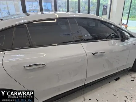 동탄 벤츠 EQE53 AMG 전체랩핑 :) 고광택 그레이 크레용 컬러 / 화성 동탄치동천로