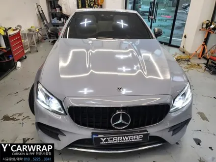 벤츠 E450D 쿠페 카브리올레 전체 랩핑 :) 3M 쿨그레이 / 화성 동탄치동천로