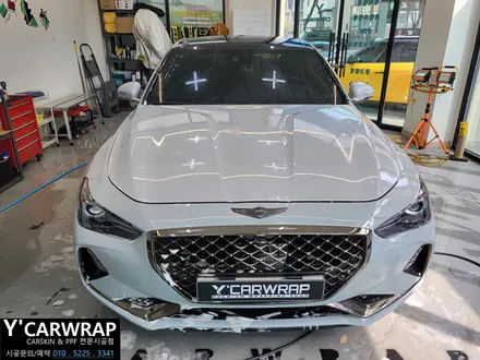 사틴블랙 감성을 입히다! :) 제네시스 G70 랩핑 튜닝 끝판 / 화성 동탄치동천로