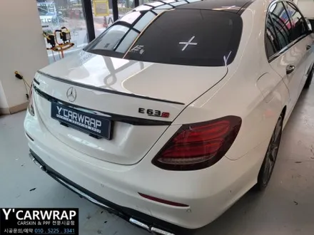벤츠 E클래스 AMG 자동차 랩핑 비용은? :) 비닐프로그 미드나잇 퍼플 / 화성 동탄치동천로