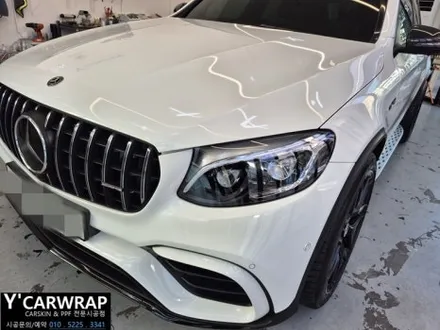 벤츠 GLC 63S 그릴 포인트 랩핑 + 라이트 스모그 PPF 시공 / 화성 동탄치동천로