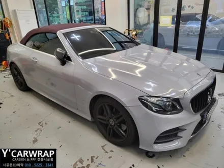 벤츠 E450D 쿠페 카브리올레 전체 랩핑 :) 3M 쿨그레이 / 화성 동탄치동천로