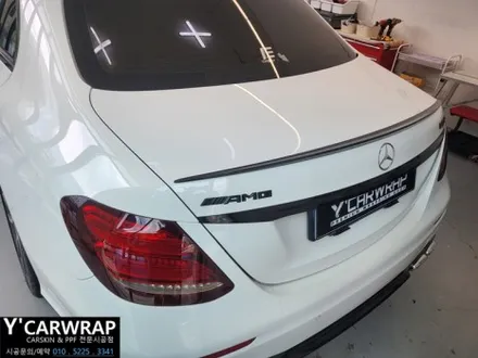 벤츠 E클래스 AMG 자동차 랩핑 비용은? :) 비닐프로그 미드나잇 퍼플 / 화성 동탄치동천로