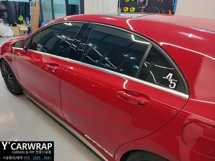 벤츠 A45 AMG 크롬죽이기, 드라이빙레시피 레이서 자동차 랩핑! / 화성 동탄치동천로