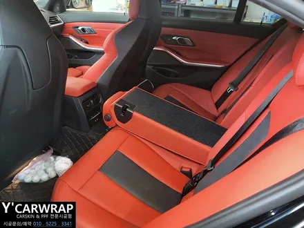 BMW M3 자동차 전체랩핑 :) 타이니봇 사틴블랙 + 트론 데칼 포인트 시공! / 화성 동탄치동천로
