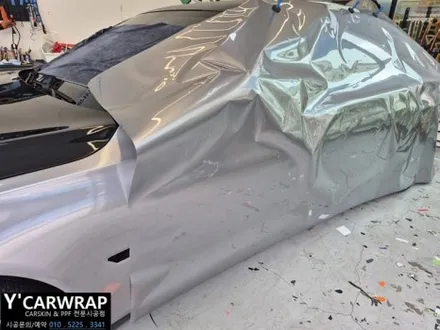 BMW 7시리즈 GT실버 컬러 전체 랩핑 :) 동탄 고광택 필름 시공 / 화성 동탄치동천로