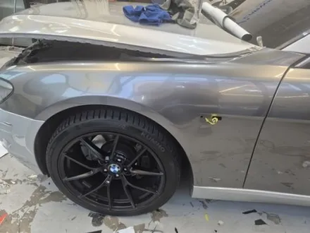 올드카 랩핑으로 확 달라진 느낌! :) BMW 7시리즈 고광택 타이니봇 밀크 그레이 / 화성 동탄치동천로