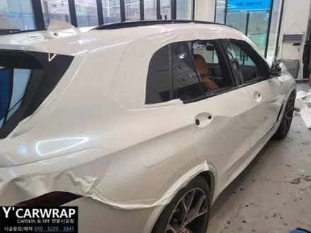 동탄 타이니봇 필름 전체 랩핑 :) BMW X5 (Gloss Galaxy Dust Blue To White) / 화성 동탄치동천로