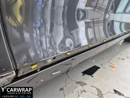 메탈릭 화이트 펄 타이니봇 고광택 필름 :) 제네시스 G80 전체랩핑 / 화성 동탄치동천로