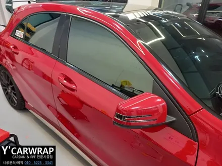 벤츠 A45 AMG 크롬죽이기, 드라이빙레시피 레이서 자동차 랩핑! / 화성 동탄치동천로