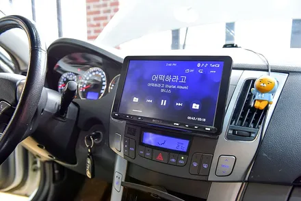 현대 NF소나타 소니 안드로이드 오토 XAV-AX8000카오디오튜닝 소니 전문점 / 광주 남구