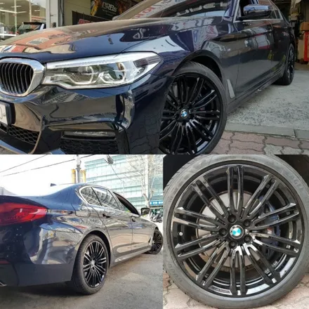 [휠제이]BMW G30 5시리즈 664M 19인치 유광블랙 휠복원 / 대전 중구 문화동