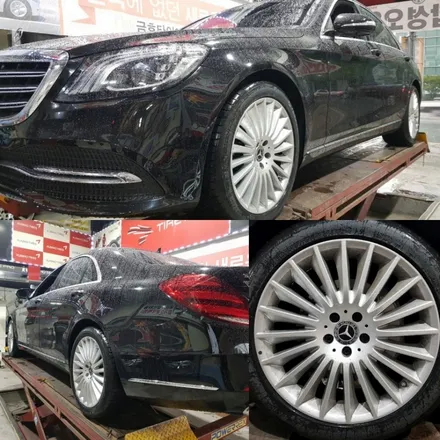 [휠제이]벤츠 S350D 19인치 고스트크롬 휠도색(휠복원) / 대전 중구 문화동