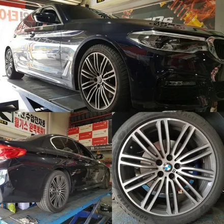 [휠제이]BMW G30 5시리즈 664M 19인치 유광블랙 휠복원 / 대전 중구 문화동