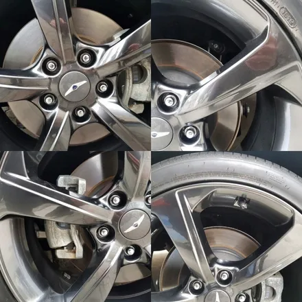 [휠제이] 제네시스 G70 19인치 휠복원 및 휠교체(G70 신형 19my 19인치 순정휠 다크스퍼터링, 고스트크롬) / 대전 중구 문화동