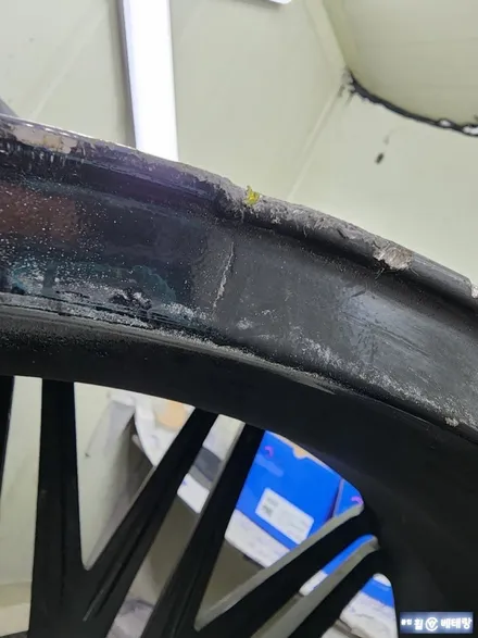 BMW 760Li 유광 블랙 복원 & 중고 타이어 교환 [휠복원전문][휠타이어] / 인천 서구 금곡동