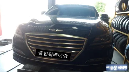 제네시스 DH 순정휠복원 콘티넨탈 타이어교환 [김포휠수리복원] / 인천 서구 금곡동