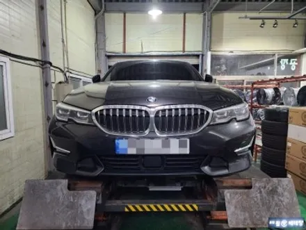 BMW320i 컷팅복원 & 한국 벤투스 컴포트 타이어 교환 [휠손상복원][휠타이어전문] / 인천 서구 금곡동