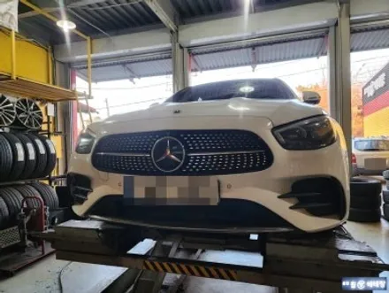 벤츠 E350 크렉 수리 & 중고 타이어 교환 [휠타이어] / 인천 서구 금곡동