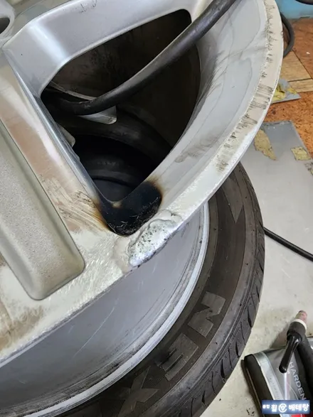 벤츠 S350 커팅 복원 & 중고 타이어 교환 [휠타이어][휠복원잘하는곳] / 인천 서구 금곡동