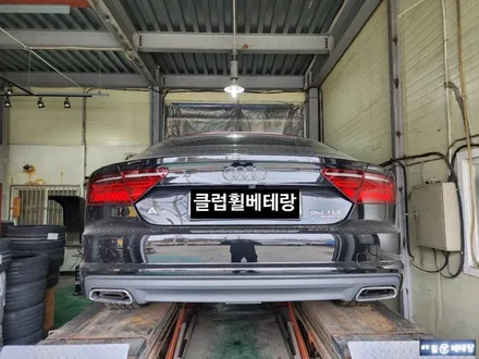 아우디A7 다크크롬복원 & 미쉐린 파일롯스포츠4 S 타이어교환 [휠손상복원][특수도장전문] / 인천 서구 금곡동