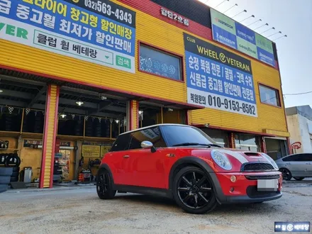 미니쿠페S 굴절수리 & 유광블랙복원 & 넥센엔페라AU5 타이어교환[휠수리의정석][휠 타이어 전문매장] / 인천 서구 금곡동