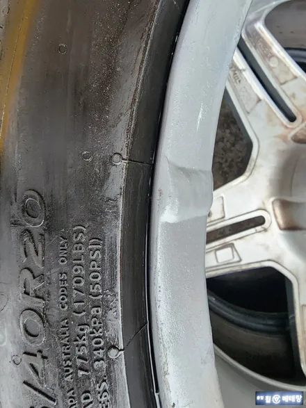벤츠 S350 순정 복원 & 중고 타이어 교환 [휠타이어][휠손상복원] / 인천 서구 금곡동