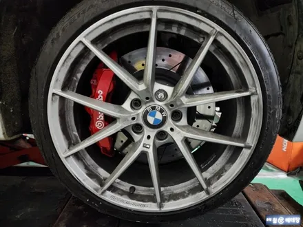 BMW428i 무광검메탈복원 & 중고 스노우타이어교환 [휠크렉][휠복원][겨울용타이어] / 인천 서구 금곡동