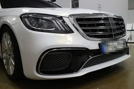 벤츠 S63 (65) amg 화이트골드 전체랩핑 / 대전 도안동