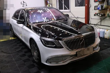 W222 S클래스 마이바흐 신형개조 컨버전 + 듀오톤 투톤 랩핑 까지 한번에! / 대전 도안동