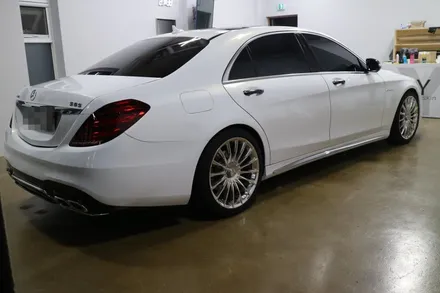 벤츠 S63 (65) amg 화이트골드 전체랩핑 / 대전 도안동