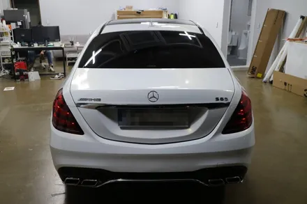 벤츠 S63 (65) amg 화이트골드 전체랩핑 / 대전 도안동