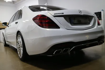 벤츠 S63 (65) amg 화이트골드 전체랩핑 / 대전 도안동