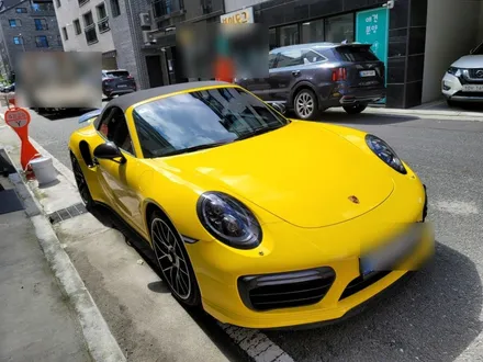 포르쉐 911터보s 옐로우 유광 대전전체랩핑 porsche 911 turbo s / 대전 도안동