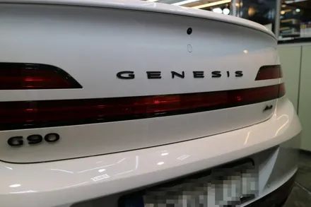 대전 자동차 랩핑 제네시스 G90 크롬죽이기 크롬딜리트 / 대전 도안동