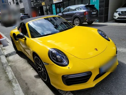 포르쉐 911터보s 옐로우 유광 대전전체랩핑 porsche 911 turbo s / 대전 도안동
