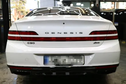 대전 자동차 랩핑 제네시스 G90 크롬죽이기 크롬딜리트 / 대전 도안동